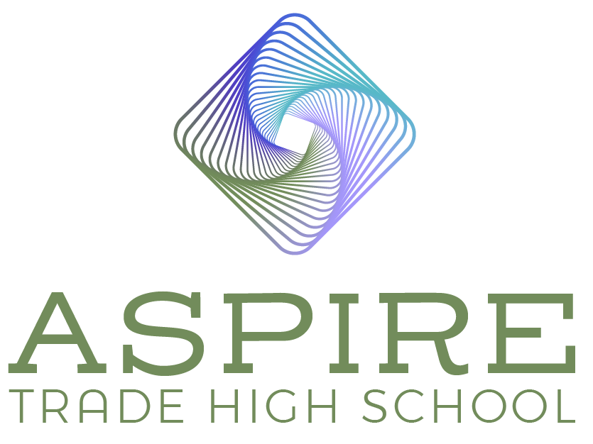 Aspire Trade High School Parent, Teacher, Student Organization | PTSO | Stacked Logo